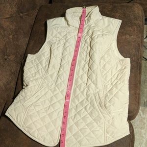 Cream colored VanHeusen vest